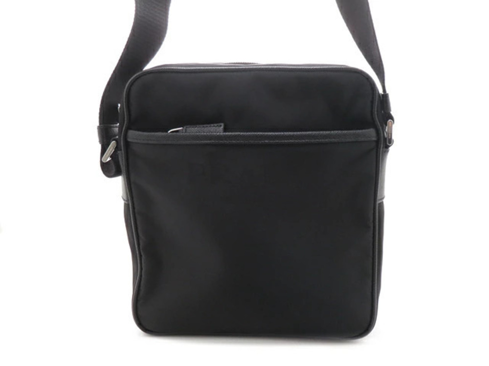 Prada Re Saffiano Shoulder Bag Black